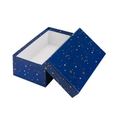 Коробка прямоугольная подарочная Звездная ночь 12 х 6,5 х 4 см РазборПП-4535