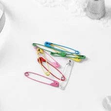 Булавка английская металл 3*0,5*0,1см наб 10шт цена за РАЗНОЦВЕТ подложка 5208926