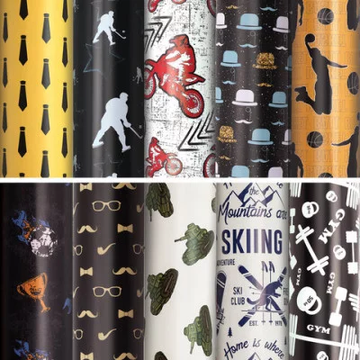 Бумага упаковочная "For Men", 70x100 см, 1 шт.цвет ассорти, ЗОЛОТАЯ СКАЗКА, 591914