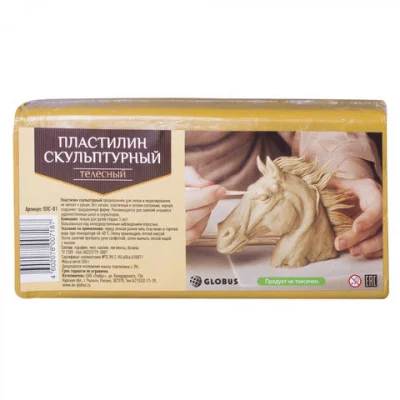 Пластилин скульптурный цвет телесный (500 грамм) ПЛС-01 108680