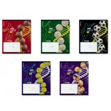 Тетрадь школьная ученическая ErichKrause Sport DNA, 24 листа, клетка, выборочный УФ-лак+конгрев 024019254-60590