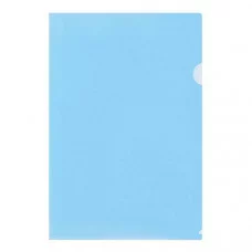 Папка-уголок A4, пластиковая, 150 мкм, синяя, inFORMAT 040543