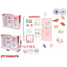 Набор Бытовая техника холодильник на бат. продукты в комплекте, звук. и свет. эффекты, 39*13,4*29,9 см. ZY1040476