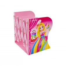Подставка-держатель для книг раздвижная Yalong, 3 отделения, металл, "Принцесса", картон. уп. YL225905/1