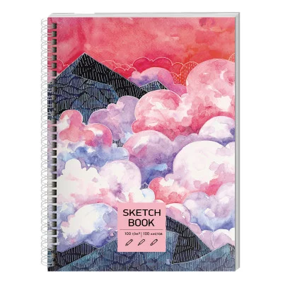 Скетчбук А5 100л "SKETСHBOOK. Акварельный пейзаж" КанцЭксмо ТС51004826