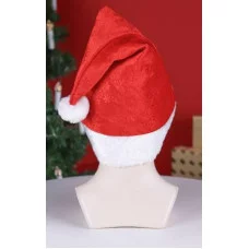 Колпак новогодний С Новым Годом зимний узор красный 28*40 см НУ-5657