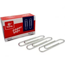 Скрепки 78 мм. 50шт. DJ-289 никелированные YY-079 333343