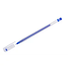 Ручка гелевая Crown "Multi Jell" синяя, 0,4мм, игольчатый стержень 208395