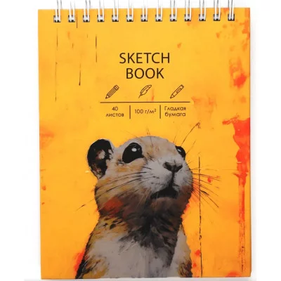 Скетчбук А6+ 40л "Суслик" КанцЭксмо ТС6405440