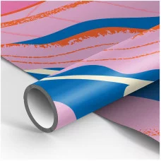 Упаковочная бумага 1шт глянц. 70*100см, MESHU "Неоновые цветы", 80г/м2 358085