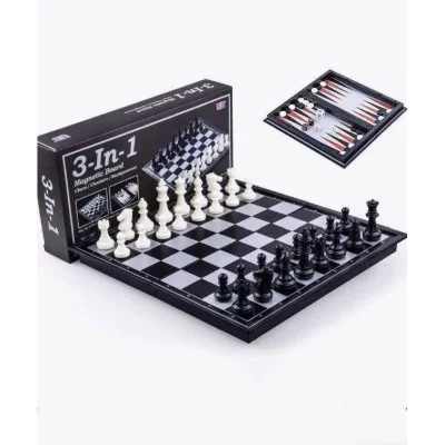 Шахматы Шашки Нарды 3в1 Магнитные 24160.k