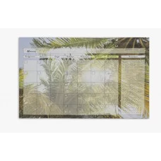 Магнитная доска CK-3022 А3, Планинг на месяц "Тропики" 43х33см, для письма маркером, голубо-зеленый 320204