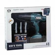 Дрель HAPPY TIME на батарейках (свет) в коробке T112