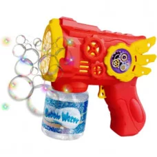 Пистолет для мыльный пузырей в кор. красный 333-33