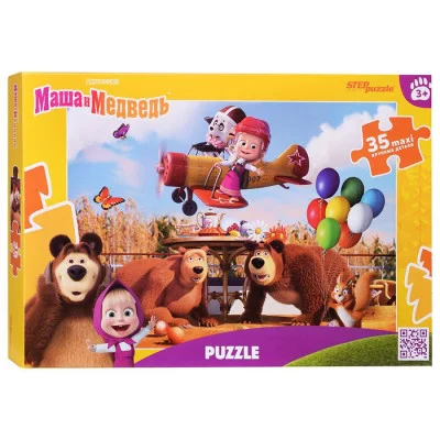 Пазл-maxi "Маша и Медведь" (нов) 35 элементов (Анимаккорд) 91282