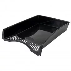 Лоток для бумаг горизонтальный КЛАССИЧЕСКИЙ, чёрный INDEX C36355