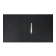 Папка на 2 кольцах OfficeSpace "Вита" А4, 40мм, 500мкм, пластик, черная 373335