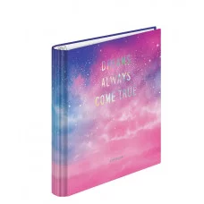 Тетрадь на кольцах А5, 120л., 7БЦ, ArtSpace "Стиль. Star dreams", матовая ламинация, тиснение фольгой 321629