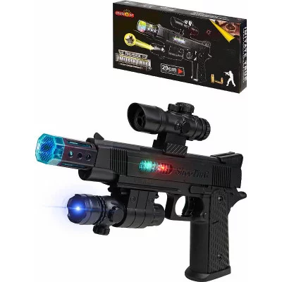 Оружие "Военное"(свет, звук,проектор, прицел, 3*AА не в к-те,в кор.)(29х17,5cм) (Арт.Y8629160)