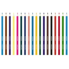 Карандаши цветные Красин "Мозаика", 18цв., шестигран., заточен., картон, европодвес 359652