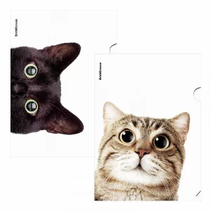 Папка-уголок пластиковая ErichKrause Hiding Cats, A4, ассорти 61139