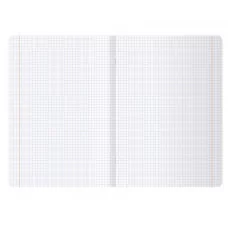 Тетрадь 48л., А4 клетка BG "UniTone. Neon", пластиковая обложка, неон голубой 381706