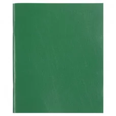 Тетрадь бумвинил, А5, 96 л., скоба, офсет №2 ЭКОНОМ, клетка, с полями, STAFF, ЗЕЛЕНЫЙ, 403416