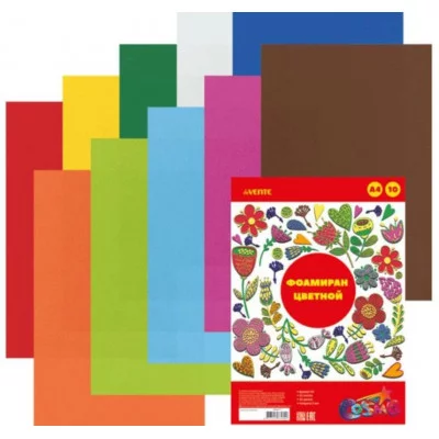 Фоамиран радужный А4 2мм 05л е/п DEVENTE 8013802 188666