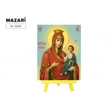 Алмазная мозаика M-10414 с мольбертом ИВЕРСКАЯ ИКОНА БОЖИЕЙ МАТЕРИ,21х25 см,1дизайн,ОПП упаковка.