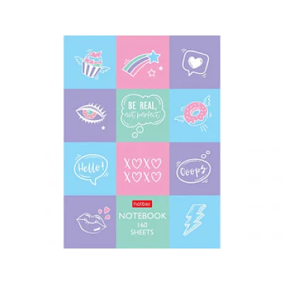 Бизнес-блокнот 160л А6ф ЛАЙТ клетка интегральный переплет -Нежность вокруг- 160ББL6В1_27774