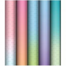 Упаковочная бумага 1шт глянц. 70*100см, MESHU "Градиент", 80г/м2, ассорти 5 дизайнов 358121