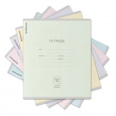 Тетрадь 12л косая линейка мелов "Классика Light" ассорти (5диз) ERICH KRAUSE 48799 023079