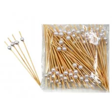 Декоративные пики из бамбука"Жемчужина" цена за 1 шт.120мм. 3804