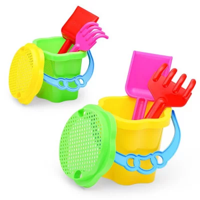 Ведро-цветок 0.7л.сито,грабли 20см.совок 21см 01804