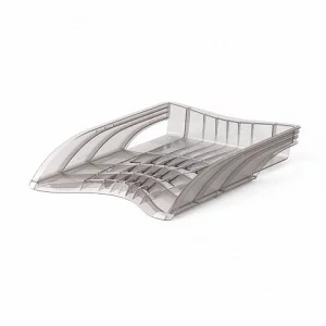 Лоток для бумаг пластиковый ErichKrause® S-Wing, Classic, дымчатый 22534