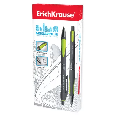 Карандаш механический MEGAPOLIS CONCEPT 1шт 0.5 мм Черный Erich Krause 20340