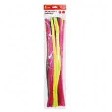 Проволока синельная для творчества "Пушистая", 6 цв., 30 шт., 0,9х30 см, ОСТРОВ СОКРОВИЩ, 661530