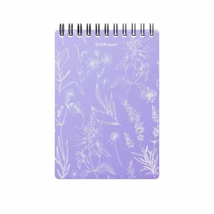 Блокнот с пластиковой обложкой на спирали ErichKrause Lavender, А6, 80 листов, клетка 59954