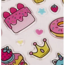 Наклейки гелевые Мульти-Пульти "Сластена ", 22*10см, пакет европодвес 367283