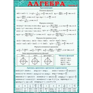 Алгебра часть 2 Тригонометрия Праздник 00299