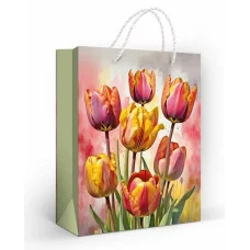 Пакет подарочный (M) "Акварельные цветы" 151102672