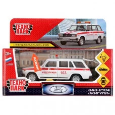 Машина металл свет-звук "ваз-2104 жигули скорая помощь" 2104-12SLAMB-WH