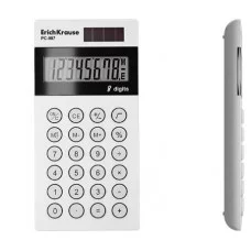 Калькулятор карманный 8-разрядов ErichKrause PC-987 Classic, белый 1шт 62009