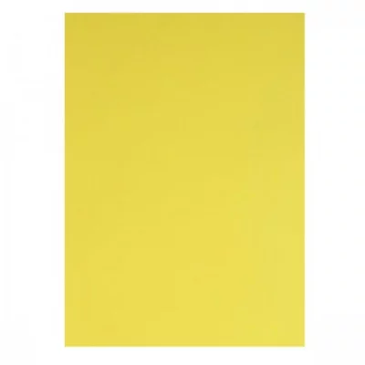 Цв. тонированная бумага А4, 10л. ПЭТ Ярко-желтый