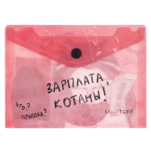 Папка-конверт А6 "Зарплата котана" КанцЭксмо ПКП60358