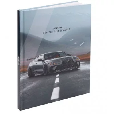 ЕЖЕДНЕВНИК А5, 80л. СЕРЫЙ АВТОМОБИЛЬ - 2 (80-0310) (7БЦ,глянц.ламин. цвет.мелов обл. недатиров.) 80-0310