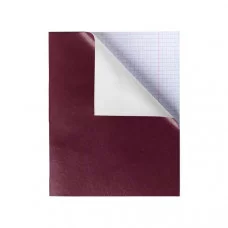 Тетрадь 96 листов в клетку обложка бумвинил "Бордо" HATBER 96Т5бвB1