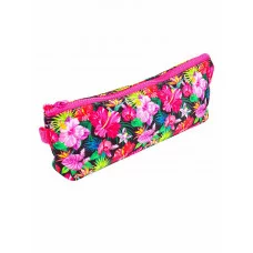 Пенал-косметичка ЯРКИЕ ЦВЕТЫ (ПН-0635) 220х85х45 печать на ткани (полиэстер)