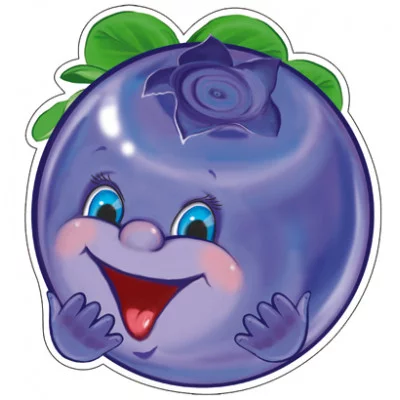 ФМ-11210 Плакат вырубной А4. Черничка (с блестками в лаке) / (серия) Сфера