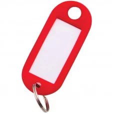 Набор брелоков для ключей OfficeSpace, 52мм, 10шт., красные 268451